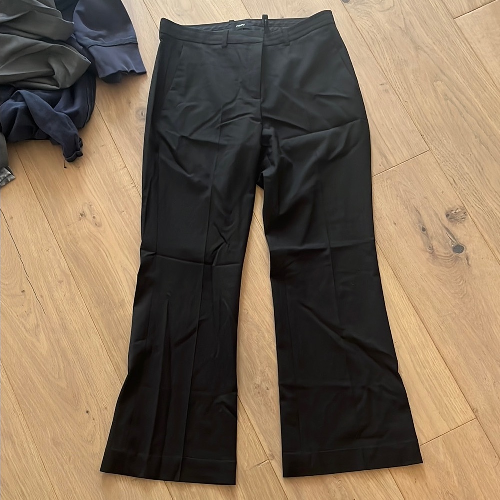 Theory Black Boot Cut Flare Pants